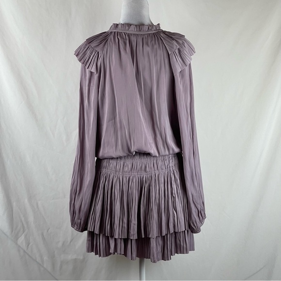 Current Air Lilac Purple Ruffled Coastal CowGirl Mini Dress NWOT Size M - Picture 5 of 12